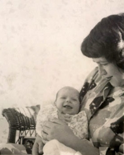 Fredelle Maynard with Newborn Rona Fredelle 
